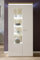 möbelando Vitrine Beistellschrank Standvitrine Vitrinenschrank Standschrank Chalki II