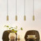 Glitzerlife Pendelleuchte Esstisch Hängeleuchte 4 Flammig - Hängelampe Gu10 Gold Schwarz Küchelampe Metall Esszimmerlampe Modern für Küche Esszimmer Schlafzimer Kücheninsel Café