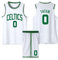 ABRTJCL Kinder/Erwachsener Basketball Trikot Set, 2-Teiliges Kinder/Erwachsener Basketball ärmellose Anzug, Kinder/Erwachsener Basketball Jersey & Basketball Shorts Weiß 3XL