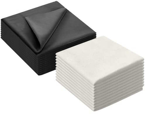 Paños de limpieza de microfibra Paños de limpieza ultra finos 20PCS Paños de limpieza de lentes Reutilizables Limpiador de pantallas de gafas (15 x 18 cm)