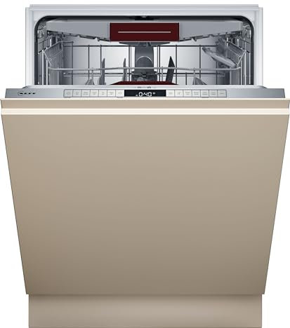 NEFF S155ECX01E, N 50, Smarter Geschirrspüler Vollintegriert, 60 cm, Besteckschublade, Made in Germany, automatische Türöffnung, besonders leise Spülmaschine, höhenverstellbarer Oberkorb, Aqua Stop