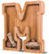 JOOMLAFLY Wooden Letter Piggy Bank for Kids - Personalized Initial Coin Bank for Boys and Girls