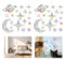 Goiern 36Pcs Sterne Prism Fenster Abziehbilder für Vogelschlag, Sonnenfänger Fenster Aufkleber Prisma Fensteraufkleber Vogel Anti Kollisions Aufkleber