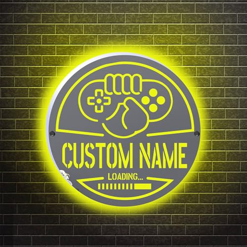 Personalized Mirror Neon Sign, Game Controller Neon Sign for Room Decor, Neon Sign for Teen Boy, LED Game Neon Sign Wall decor, Birthday Christmas Gifts for Boys, Kids