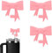 3pcs Bow Straw Toppers, Compatible with Stanley 30 & 40oz Cup Silicone Bow Straw Covers Cap Reusable Dust-Proof Bow Shape Straw Lids for 10mm Cups Straws Accessories(Pink)