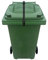 Wheelie Bin Lid Rubber Lock Strap - Heavy Duty - Windy Version - NO DRILLING, NO GLUEING - Secure Contents From Spilling - Stop Wind or Vandals Tipping - Easy Fitting (single bin pack),240 liters