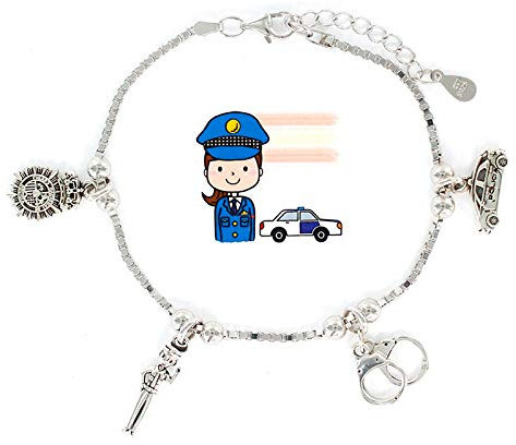 Eres lo mas mujer Pulseras Profesiones Plata (Policía)