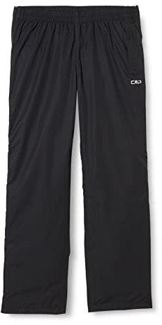 CMP - Herren-Regenhose mit Futter und durchgehenden seitlichen Reißverschlüssen, Schwarz, XL