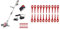 IKRA Akku Rasentrimmer IAT 20-1M inkl. Akku, Ladegerät & 20x Nylonmesser & 15130190 passend für Rasentrimmer IART 2520 & IAT 20-1M Nylonmesser Set 20 Stück