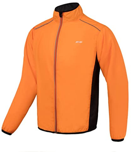 Fahrrad Jacke Herren Atmungsaktiv Ultraleichte Mountainbike Jacket Uv Schutz Sportbekleidung Winddicht Wasserdicht Lange äRmel Mit Reflektierendem Radjacke Laufen Wandern Bergsteigen Radfahren