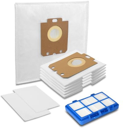 MisterVac | compatible avec les sacs d'aspirateur SG sacs de rechange 20 pièces + filtre filtre de remplacement filtre de remplacement Philips FC 8240/09 PowerGo