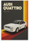 ASDSA Auto-Poster Audi Quattro Poster, dekoratives Gemälde, Leinwand, Wandkunst, Wohnzimmer, Poster, Schlafzimmer, Gemälde, 30 x 45 cm