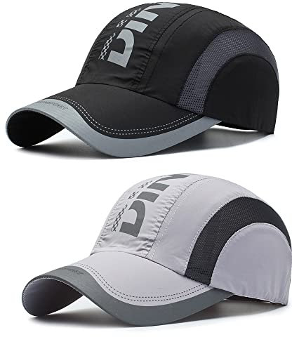 2 Stücke Baseball Cap, Outdoor Baseballkappe, Verstellbar Mütze, Unisex Baseballkappe, Schirmmütze für Herren und Damen, Zum Damen, Herren, Draussen, Sport und Reisen