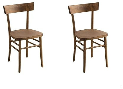 LoryArreda.Com Set 2 Sedie Cucina in Legno Milano, Vintage, Sedie da Pranzo, Soggiorno, Camera, Ristorante, Pizzeria, Agriturismo, Caffetteria, Gelateria, 100% Made in Italy (NOCE VINTAGE)