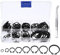 Circlip,Anelli Elastici, C Clips, Anelli di Sicurezza, Anelli Seeger Interni, Set di Assortimento di Anelli Elastici di Ritenzione Esterni con le Pinzette, per Alberi e Altre parti Mobili, 160 Pezzi