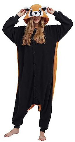 Simzoo Pigiama Intero Animali Unisex Kigurumi Adulto Carnevale Onesie Cosplay Halloween Costume per Donna Uomo Sleepwear