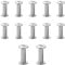 JJWNMLL 12 Sets Chicago Screw Posts, Rivet Chicago Binding Screws, Metal Rivet Replacement Repair for Bags, Collar, Harness, Luggage, Purse, Dog Lead, Backpack, Belt