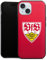 DeinDesign Slim Case extra dünn kompatibel mit Apple iPhone 15 Silikon Handyhülle schwarz Hülle Offizielles Lizenzprodukt VfB Stuttgart Bundesliga