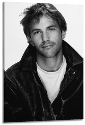 TeDe Der berühmte Filmschauspieler Kevin Costner Kunst Wohnzimmer Schlafzimmer Poster Gemälde dekoratives Gemälde Druck Leinwand Wand 40 x 60 cm Frame-style-2