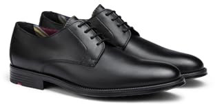 LLOYD Herren Schnürschuhe Davenport, Männer Businessschuhe,lace-up,Low-tie,schnürschuhe,schnürer,Businessschuhe,Anzugschuhe, SCHWARZ, 44 EU / 9.5 UK