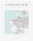 GP TONER Bilder Vancouver Poster Geometrische Stil Wanddekoration Moderne Wandkunst Poster Design 30x40 cm ohne Rahmen