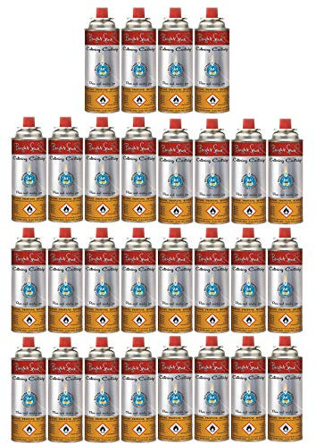 Bright Spark 28 x Ventil Gas Kartusche Camping Kocher Brenner Butan/Propan 220 g