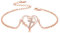 CUOKA MIRACLE Kreuz Armband für Mädchen und Damen - 925 Sterling Silber Herz Unendlichkeit Schmuck - Geschenke für Tochter (03-Rose Gold)