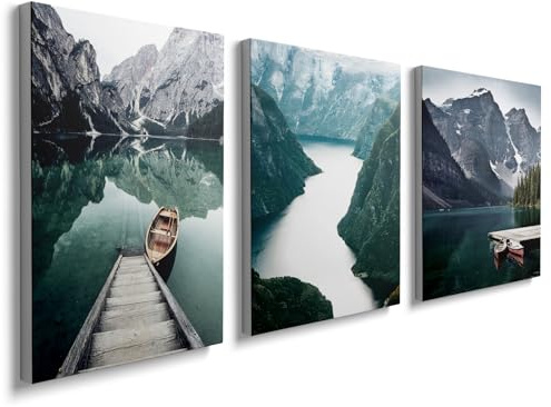 prinfantasy Painting Pictures 3 Pieces Canvas Wall Art Prints Picture Farmhouse Wall Decor Nature Posters Modern Artwork for Living Room Bedroom Office Home, YH1404