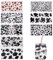 DELORIGIN 8 Stile Kuh Transferaufkleber Für Glasbecher 8 stücke Hydroflask Stickers wasserdichte Tasse Wrap Transfer Aufkleber Klar Film Transfer Decals Für Tasse Glas Handwerk Schreibtisch Tasche