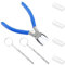 Nylon Pliers for Jewelry Making Carbon Steel Pliers Tools Soft Nylon Jaw Pliers Double Nylon Flat Jaw Pliers with Mini Keychain Screwdriver for Beading, Looping, Shaping Wire, and Other Crafts