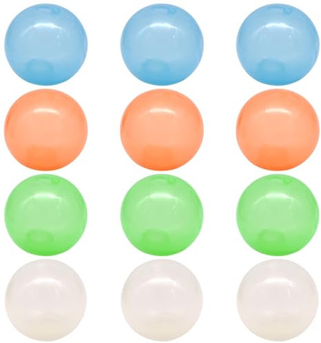 LPEPLL 12 Stück Leuchtende Stressbälle aus TPR, Farbwechsel Anti Stress Ball für Kinder & Erwachsene, Wiederverwendbare Squishy Bälle gegen Unruhe & Konzentrationsprobleme