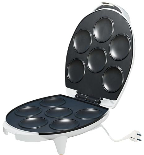 Tostiarepa Eléctrica de 6 Cavidades | Tostadora para Arepas Venezolanas | Molde Antiadherente para Arepas Caseras de Maíz | laborawi