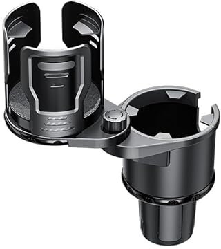 YYTERI Auto Getränkehalter für Audi A6 Avant C7 2011-2018 360° Drehbar Multifunktion Cup Holder 2-in-1 Verstellbarer Basis Flaschenhalter,A