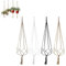 Colgador de macramé hecho a mano, maceta colgante para plantas de interior, soporte de cuerda tejida a mano, colgador de plantas bohemio hecho a mano, soporte para macetas de interior y exterior