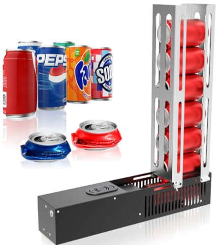 Automatic Electric Can Crusher,Aluminum Can Smasher for 8oz to 16oz Cans & 200-500ML Cans, for 200-330ML Plastic Bottles - Recycling Compactor Machine