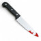 VINCAM Plastic Bloody Knief (31cm), Halloween Prop Weapon Blood Stained Butcher Zombie Killer Knief for Trick or Treat Decoration Party Fancy Dress Costume Accessory (Pack of 1)