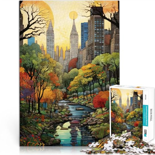 Hands-on-Spiel New Yorker Central Park Puzzle für Jugendliche 1000 Teile 38x52cm Einzigartige Wohndekoration und Geschenke ab 14 Jahren