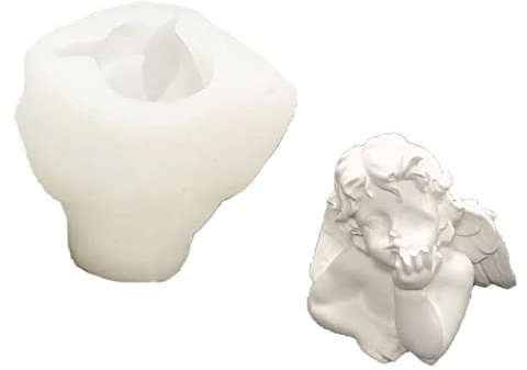 Molde de silicona para hacer yesos, esculturas, figuras, adorno de escritorio, moldes de utilería fotográfica para Navidad