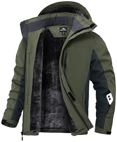 Zoofly Winterjacke für Herren Skijacke Warm Wasserdicht Outdoor jacken Männer Winddicht Snowboardjacke mit Abnehmbarer Kapuze