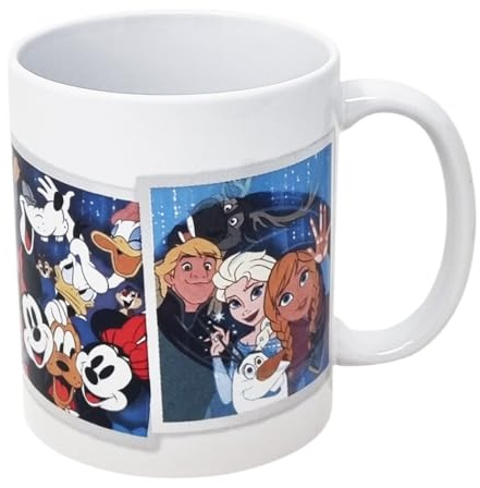 Disney Frozen Lion King Mickey Mouse Minnie Mouse Donald Duck Ceramic Mug for Breakfast Snacks 325 ml