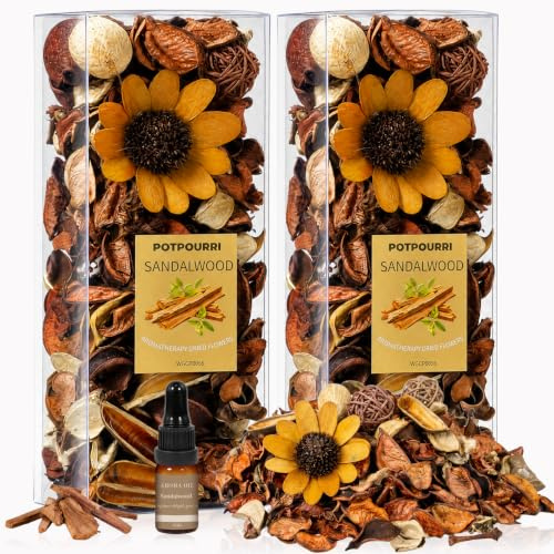 Scent-Hi Sandalwood Scented Pot Pourri with 10ml Essential Oil
