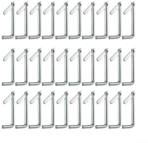 Trayneel 30 Pack Galvanized Steel Scaffold Locking Pins for Toggle Connections Rustproof Metal Construction Accessories for Connecting Vertical Scaffolding Frames Rails and