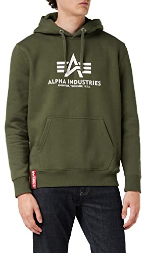 Alpha Industries Basic Hoody Kapuzensweat für Herren Dark Petrol