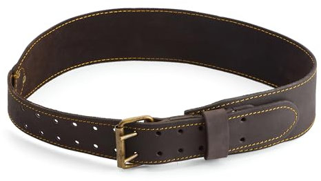 OX Pro 3 Tool Belt, Oil-Tanned Leather, Size Small/Medium, Blue