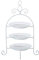 BOLTZE Etagere Madita 3er Höhe 32 cm, Glas, Modern, Teller