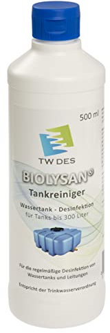 TW-DES BIOLYSAN Tankreiniger 500 ml - Desinfektion Trinkwasserverordnung für Wohnmobil Caravan Yacht