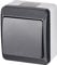 ELEKTRO-PLAST Hermes Surface-Mounted Single Single Switch IP44 Waterproof Outdoor Anthracite Grey