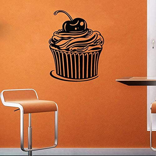 wZUN Kuchen Wandtattoo Candy Dessert Pastry Cafe Backen Cake Shop Dekoration Vinyl Aufkleber 50X63cm