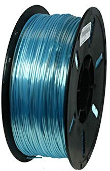 3D-Drucker-Filament aus SILK-PLA-Kunststoff, 1,75 mm, 1-kg-Spule, Topaz Blue,Hellblau