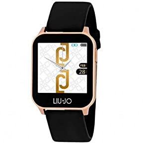 Orologio Donna Smartwatch Rose Cinturino Nero Liu Jo Energy